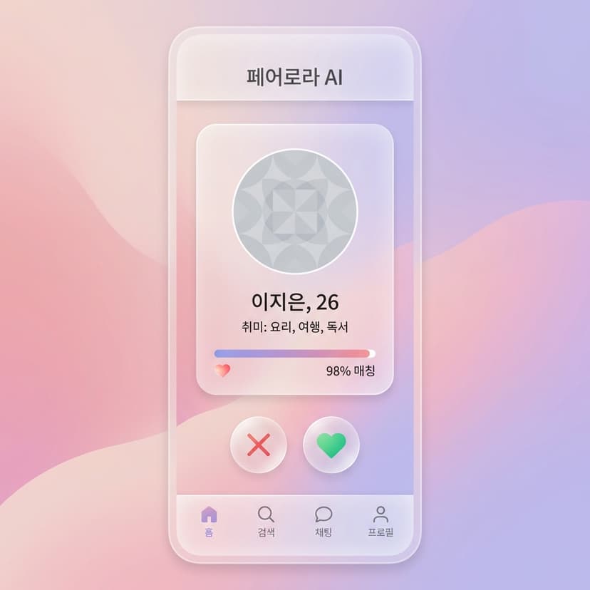 Pairora 매칭 화면